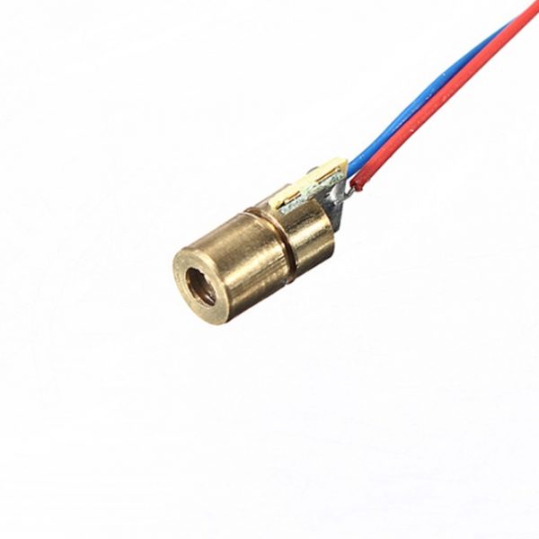 لیزر نقطه ای قرمز 5V 5mW 6mm - Image 1