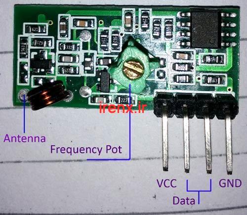 ماژول گیرنده 433 Mhz