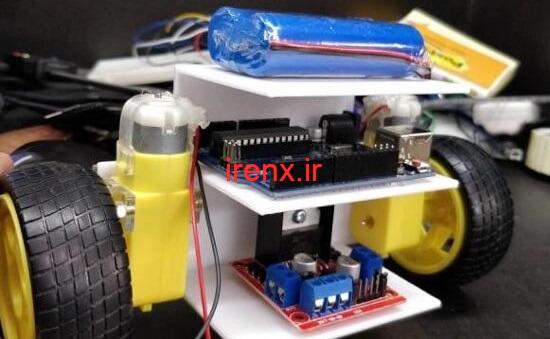 مدار پروژه ربات خود تعادلی با Arduino