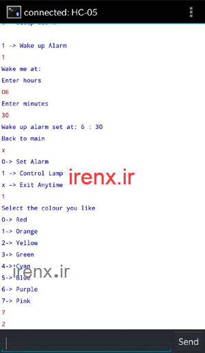 تنظیم نور LED RGB توسط بلوتوث با آردوینو