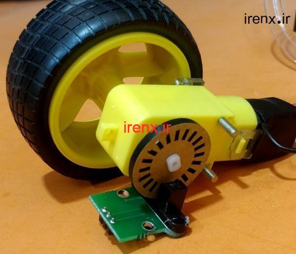 نحوه اتصال سنسور سرعت سنج LM393 H206 