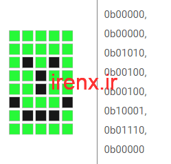 آموزش ایجاد کاراکتر لبخند در LCD کاراکتری