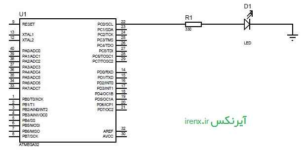 آموزش جامع کار با پورت های ورودی و خروجی در میکروکنترلر AVR