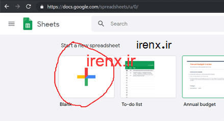 ایجاد یک Blank شیت