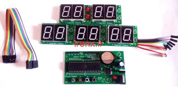 آموزش پروژه ساعت و تاریخ با سون سگمنت و میکروکنترلر AVR در اتمل استودیو