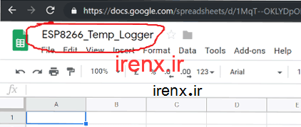 نام گوگل شیت