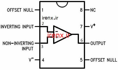دیتاشیت و توضیح پین های IC آپ امپ LM741
