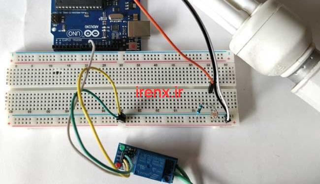 آموزش تشخیص نور با LDR در Arduino