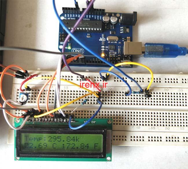 آموزش محاسبه دمای محیط با ترمیستور و Arduino