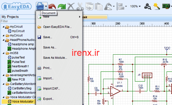 ذخیره طرح شماتیک PCB