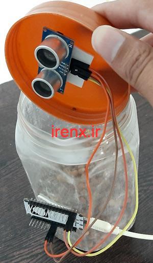 ساخت ظرف هوشمند با قابلیت نمایش درصد ظرفیت