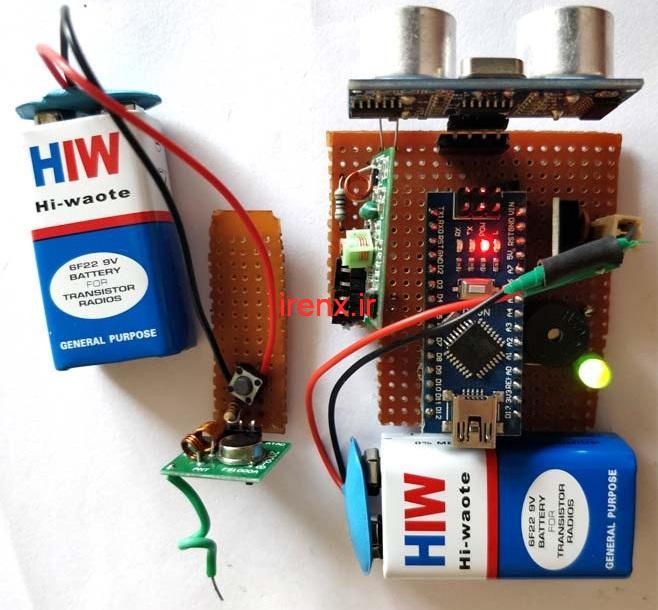 توضیحات مدار پروژه تغییر سرعت بوق زدن با التراسونیک