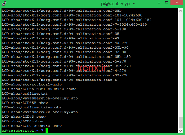نصب درایور ال سی دی تاچ لمسی در Raspberry pi