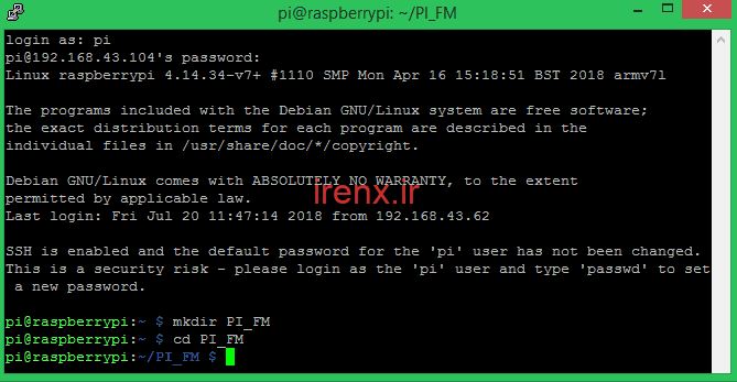 آموزش تبدیل Pi به فرستنده FM