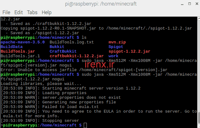 ایجاد سرور بازی در Raspberry pi