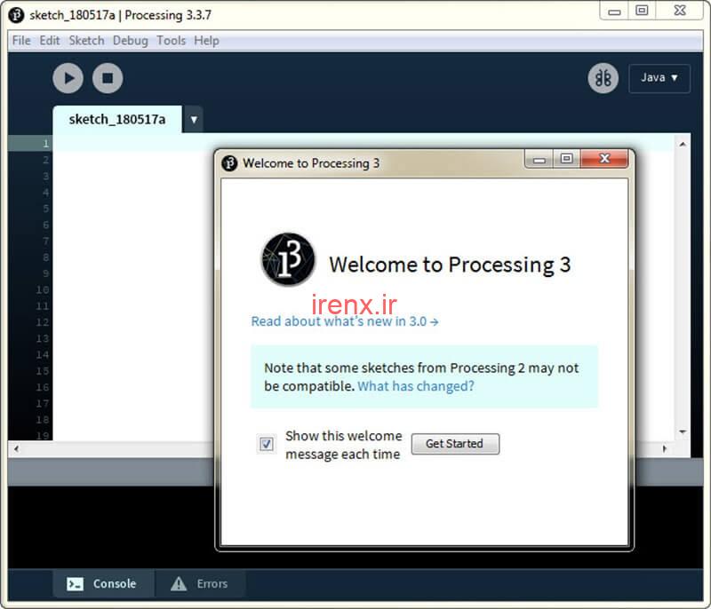 نصب نرم افزار Processing