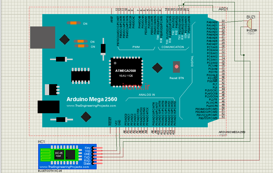 پروژه قفل امنیتی در با موبایل Android و Arduino