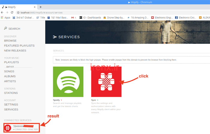 اتصال به اسپاتیفای از طریق رزبری پای