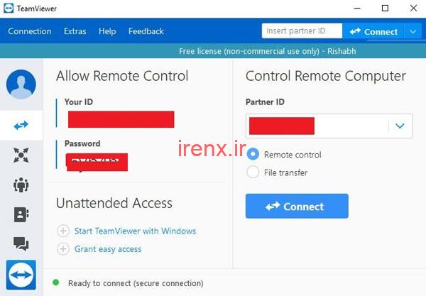 کنترل برد رزبری پای از راه دور با TeamViewer