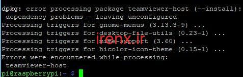 نصب TeamViewer در Raspberry Pi
