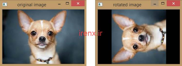 چرخاندن تصویر در OpenCV پایتون