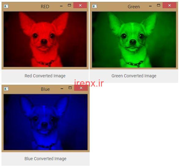 تبدیل عکس به مولفه فردی RGB