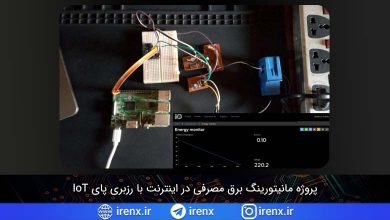 پروژه مانیتورینگ برق مصرفی در اینترنت با رزبری پای IoT