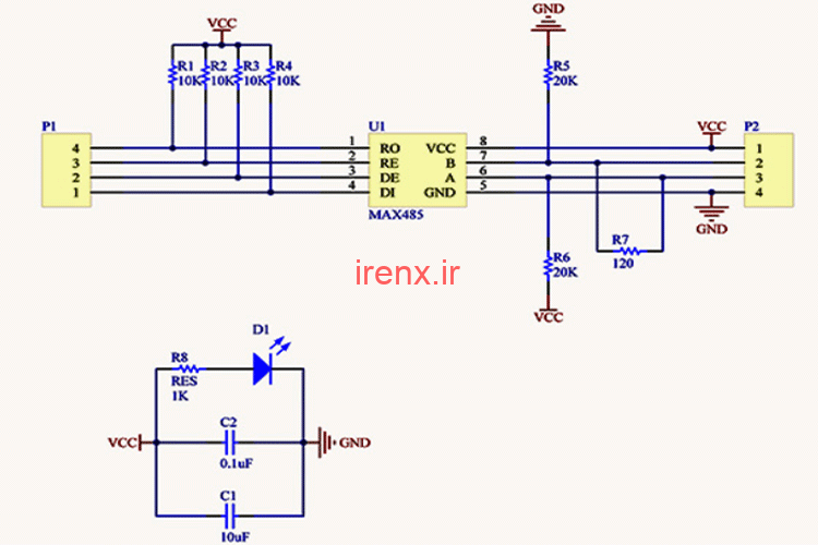 ماژول مبدل MAX485 UART-RS485