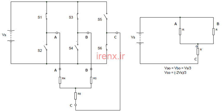 مرحله سوم اینورتر سه فاز