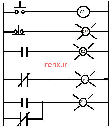 مدار منطق رله (مثال ها و کارکرد)