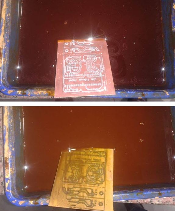 استفاده از اسید برای فیبر مدار چاپی