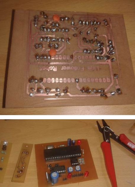 تصویر نهایی ساخت PCB در خانه
