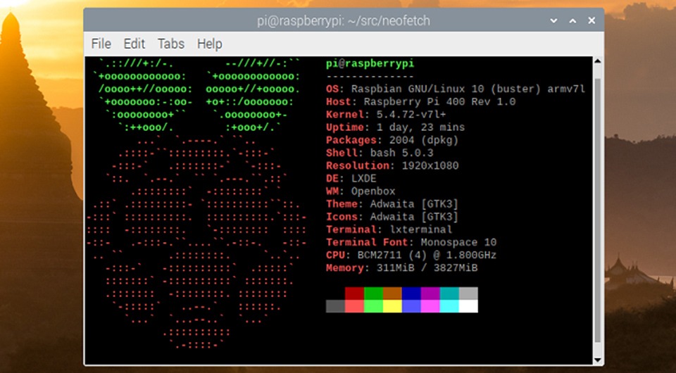 امکانات برد رزبری پای 400