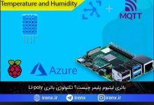 تصویر از ارتباط رزبری پای با سرور IoT Azure (ارسال دما و فشار به اینترنت)