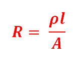 فرمول مقاومت طول و سطح مقطع