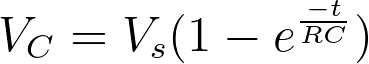 فرمول معادل سازی خازن در حال شارژ