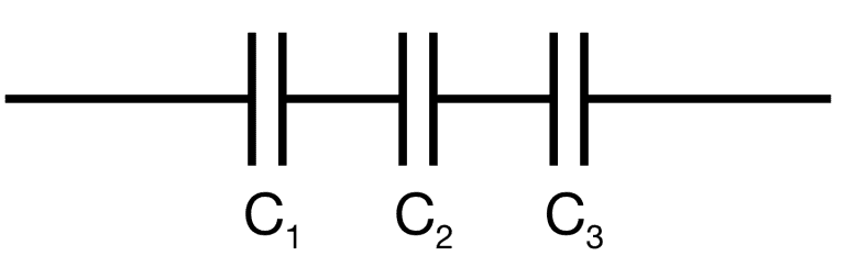 پیکربندی خازن در مدار سری