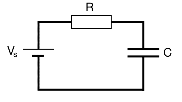 مدار نمونه شارژ خازن
