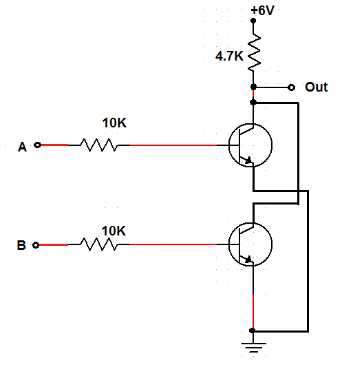شماتیک گیت NOR