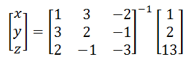 حل سیستم معادلات
