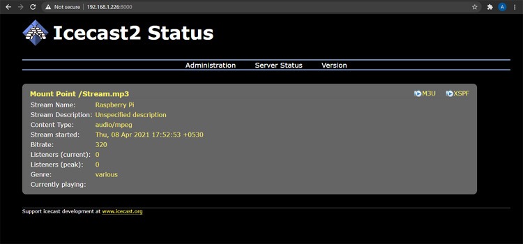 تست رادیو اینترنتی مبتنی بر رزبری پای