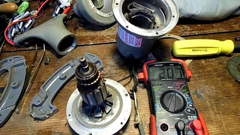 نشانه های سوختگی موتور جاروبرقی