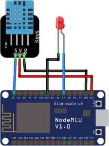 مدار اتصال ESP8266 به Arduino Cloud IoT