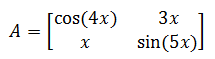 مشتق ماتریس در Matlab