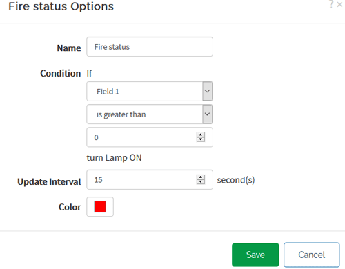 فیلد های حسگر حریق