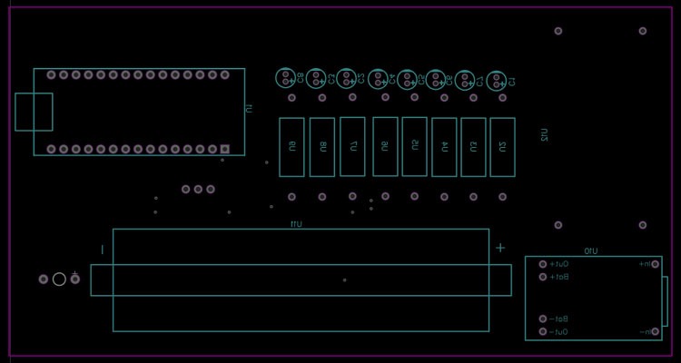 PCB مدار پیانو لمسی خازنی
