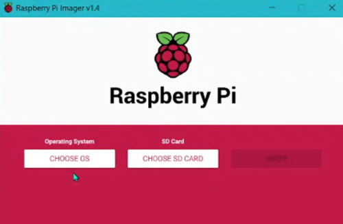 نرم افزار Raspberry Pi imager