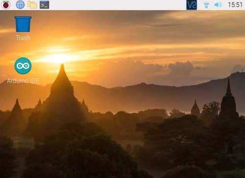 دسکتاپ رزبری پای در VNC Viewer