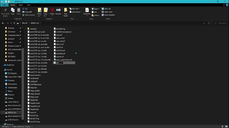 فایل SSH در رزبری پای زیرو