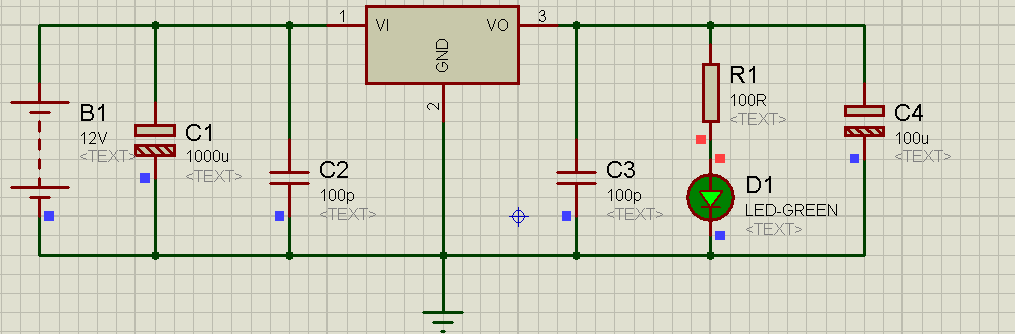 شبیه سازی منبع ولتاژ DC در پروتئوس